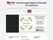 Tablet Screenshot of marlboroughchamber.org